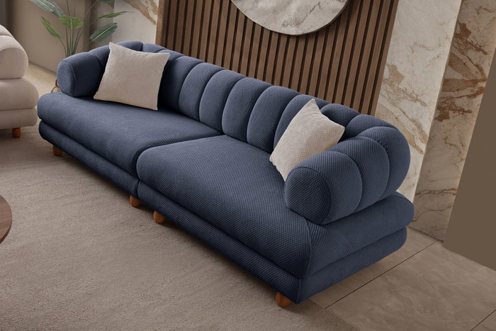 Atelier Del Sofa Gloria - Sofá de 3 plazas Azul marino